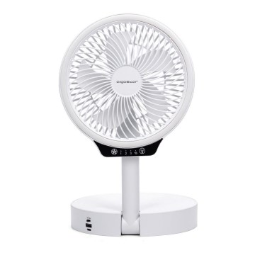Aigostar - langaton taitettava LED-tuuletin USB-portilla 6,5W/5V 8000 mAh