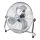 Aigostar - Lattiatuuletin 100W/230V, halkaisija 54 cm, kiiltävä kromi