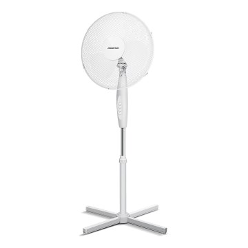 Aigostar - Lattiatuuletin 45W/230V 125 cm valkoinen