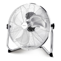 Aigostar - Lattiatuuletin 60W/230V 44,5 cm kiiltävä kromi