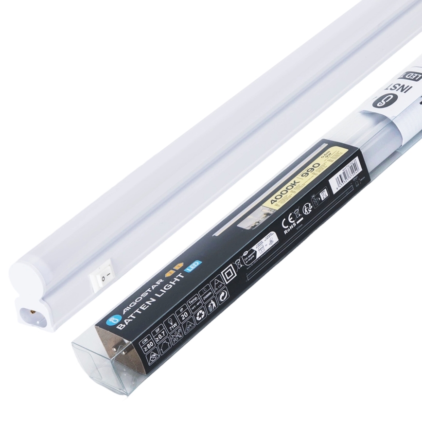Aigostar - LED alakaapin valaisin LED/9W/230V 4000K 57,2 cm