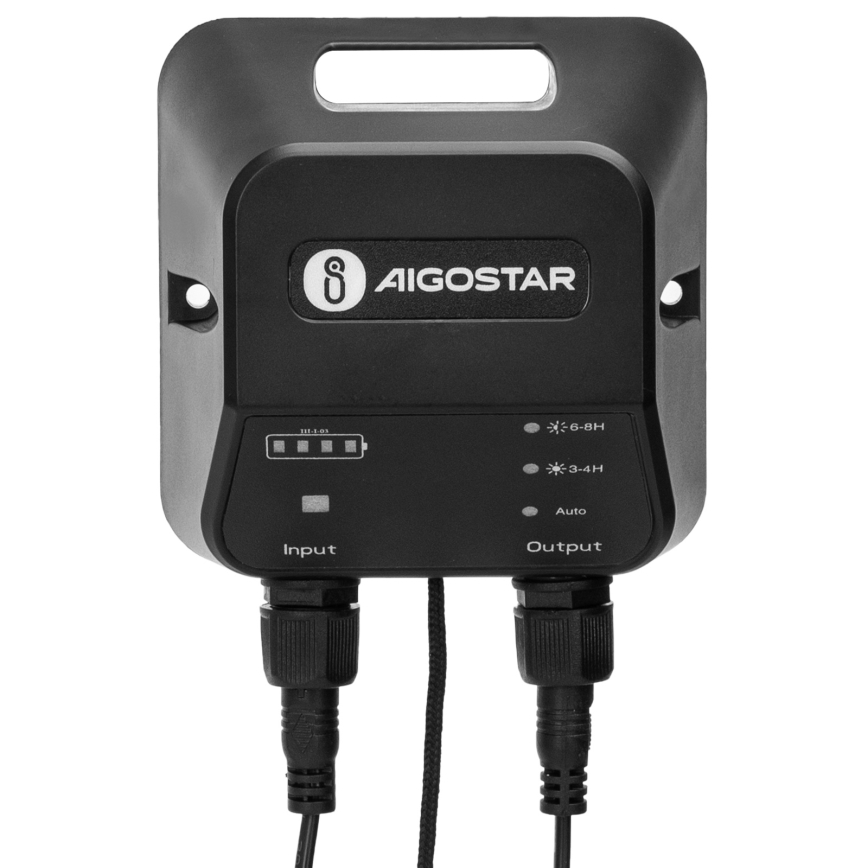Aigostar - LED-aurinkokäyttöinen riippuvalaisin anturilla 2xLED/35W/12V 6000 mAh 6500K IP65 Ø 15 cm + kaukosäädin
