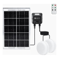 Aigostar - LED-aurinkokattovalaisin anturilla 2xLED/35W/3,7V 6000 mAh IP65 + kaukosäädin