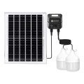 Aigostar - LED-aurinkokattovalaisin anturilla 2xLED/70W/12V 12000 mAh 6500K IP65 halkaisija 12 cm + kauko-ohjain