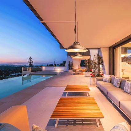 Aigostar - LED himmennettävä aurinkokattovalaisin köydellä LED/3,2V 3000K/4000K/6500K 5000 mAh IP65 + kaukosäädin