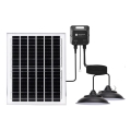 Aigostar - LED-aurinkokäyttöinen kattokruunu 2xLED/70W/12V 12000 mAh 6500K IP65 halkaisija 23,5 cm + kaukosäädin