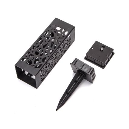 Aigostar - LED aurinkokäyttöinen lamppu LED/0,006W/1,2V 28,5 cm musta 100 mAh 6500K IP44