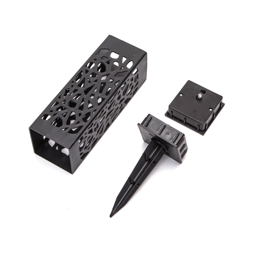 Aigostar - LED aurinkokäyttöinen lamppu LED/0,006W/1,2V 28,5 cm musta 100 mAh 6500K IP44