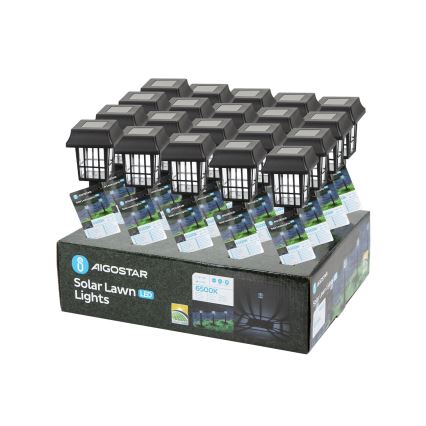 Aigostar - LED aurinkokäyttöinen lamppu LED/0,006W/1,2V 40mAh 6500K IP44 32 cm