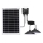 Aigostar - LED-aurinkokäyttöinen riippuvalaisin anturilla 2xLED/35W/12V 6000 mAh 6500K IP65 Ø 15 cm + kaukosäädin