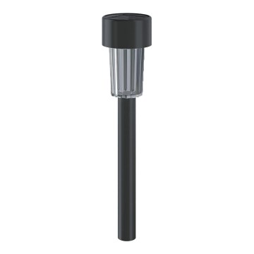 Aigostar - LED aurinkokennovalo hämäräkytkimellä LED/0,006W/1,2V 40 mAh 29,5 cm musta 6500K IP44