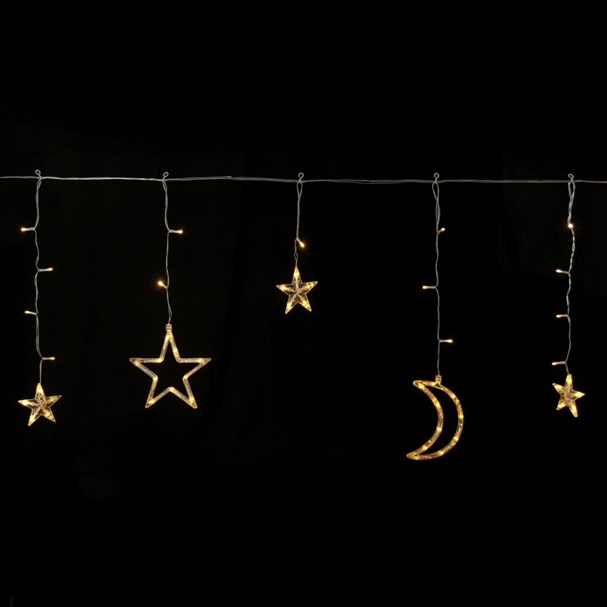 Aigostar - LED-aurinkovalosarja 120xLED/8 toimintoa 3x0,6m 500 mAh IP65 lämmin valkoinen