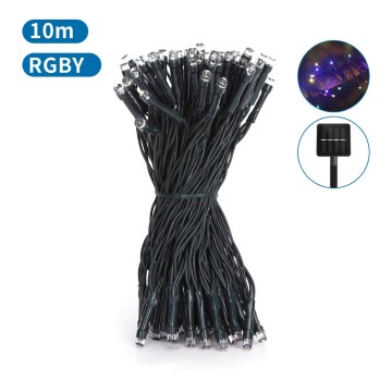 Aigostar - LED-aurinkoketju 100 LED, 8 toimintoa, 12 m, IP65, monivärinen