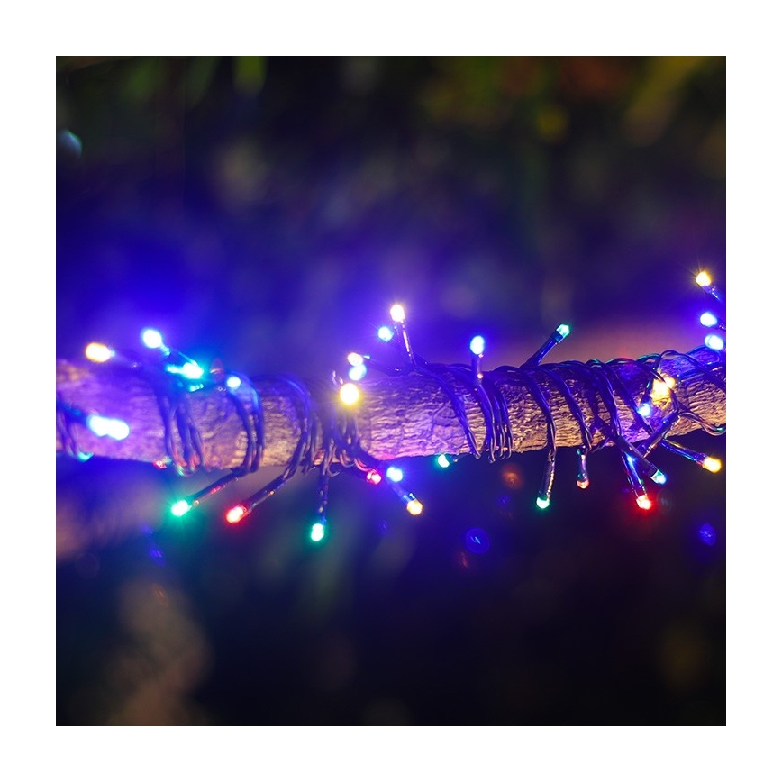 Aigostar - LED-aurinkoketju 100 LED, 8 toimintoa, 12 m, IP65, monivärinen