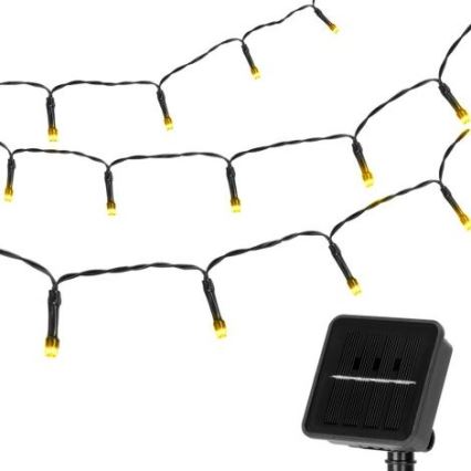 Aigostar - LED aurinkoketju 100xLED/12m 300 mAh IP65 lämmin valkoinen
