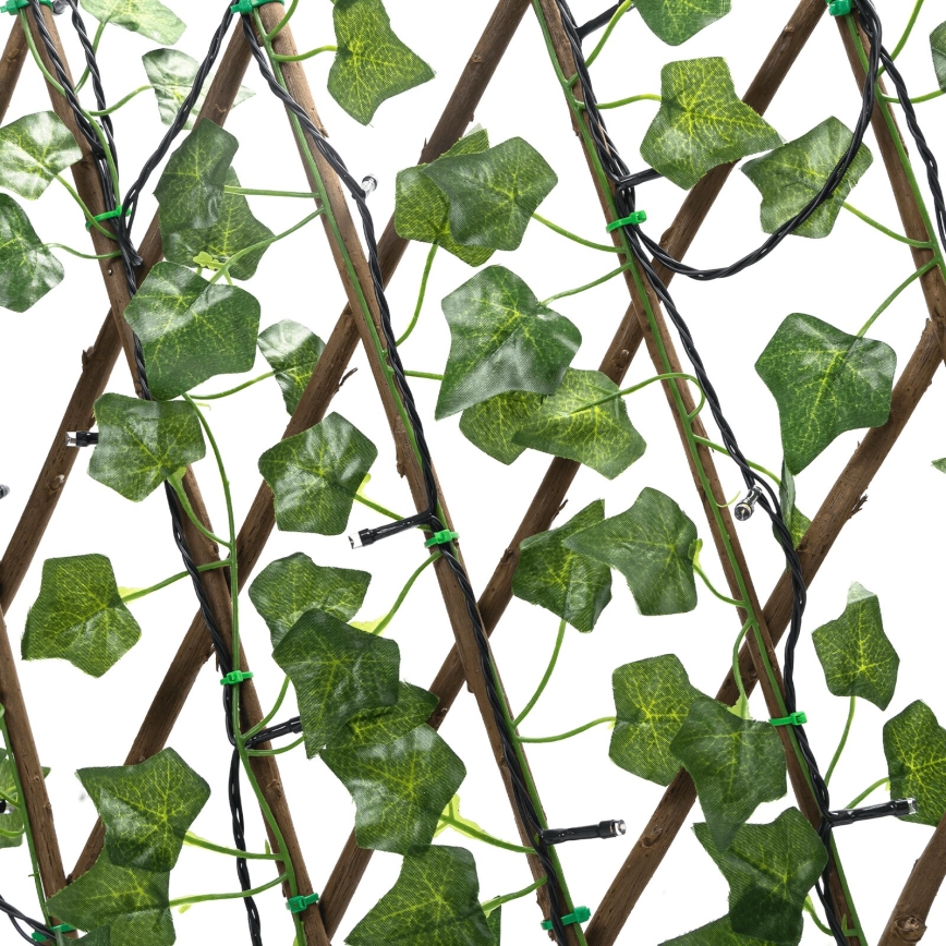 Aigostar - LED aurinkoketju 102xLED/2x0,7m IP65 300 mAh lämmin valkoinen köynnös