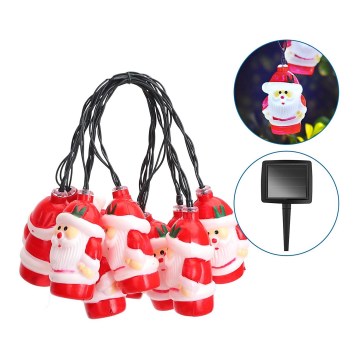 Aigostar - LED-aurinkoketju 10xLED/3,8 m IP44 kylmänvalkoinen 400 mAh