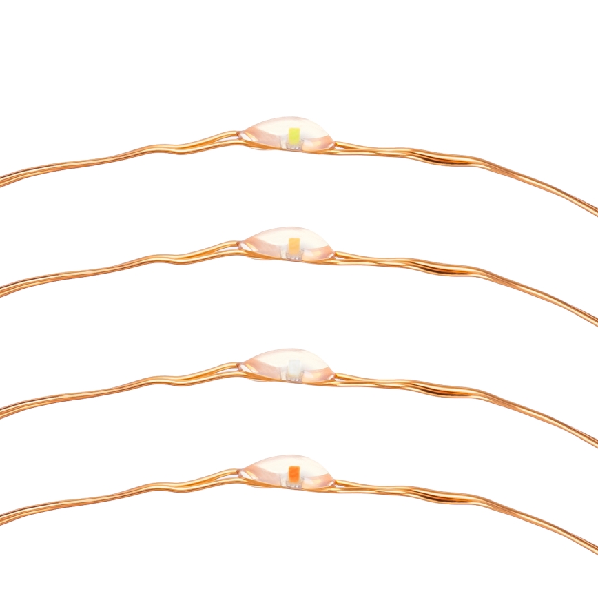 Aigostar - LED aurinkoketju LED/8 toimintoa 12m 800 mAh IP65 800 mAh monivärinen