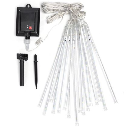 Aigostar - LED-aurinkovalosarja 384xLED/13m IP65 1200 mAh kylmänvalkoinen