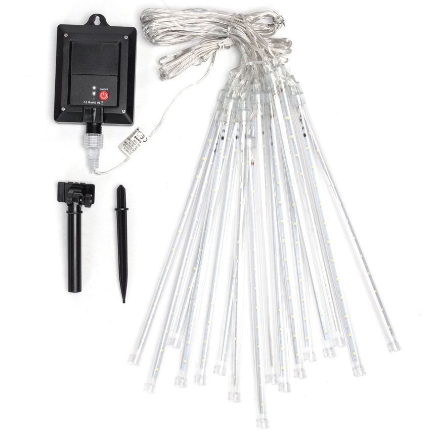 Aigostar - LED-aurinkovalosarja 384xLED/13m IP65 1200 mAh kylmänvalkoinen