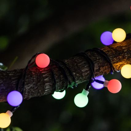 Aigostar - LED aurinkokennovalosarja 50xLED/8 toimintoa 12m IP65 800 mAh monivärinen