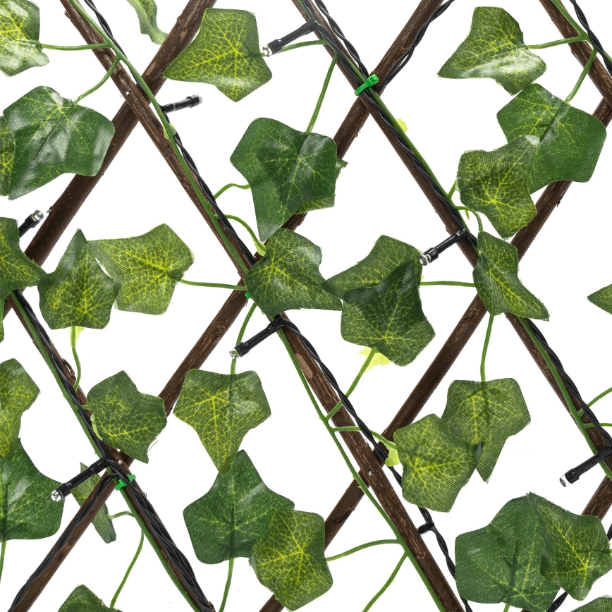 Aigostar - LED aurinkoketju 56xLED/2x0,4m IP65 300 mAh lämmin valkoinen köynnös