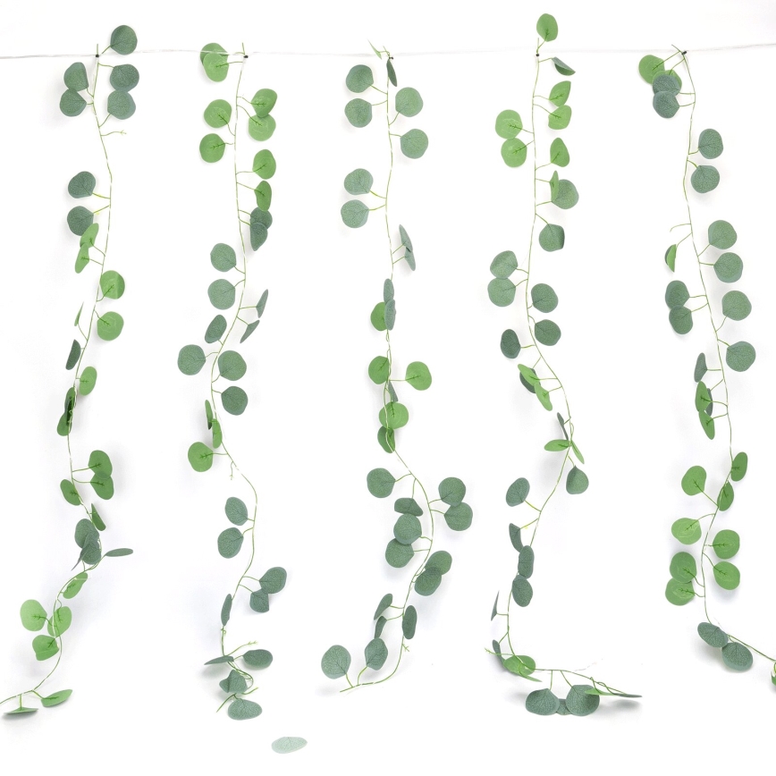 Aigostar - LED aurinkoketju 70xLED/4x1m IP65 300 mAh lämmin valkoinen eukalyptus