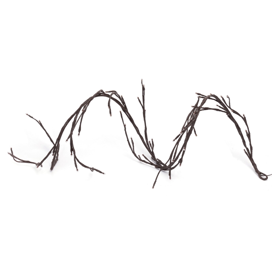 Aigostar - LED aurinkoketju 72xLED/4m IP65 300 mAh lämmin valkoinen puun oksille