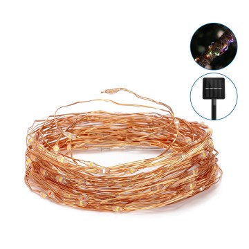 Aigostar - LED aurinkoketju LED/8 toimintoa 12m 800 mAh IP65 800 mAh monivärinen