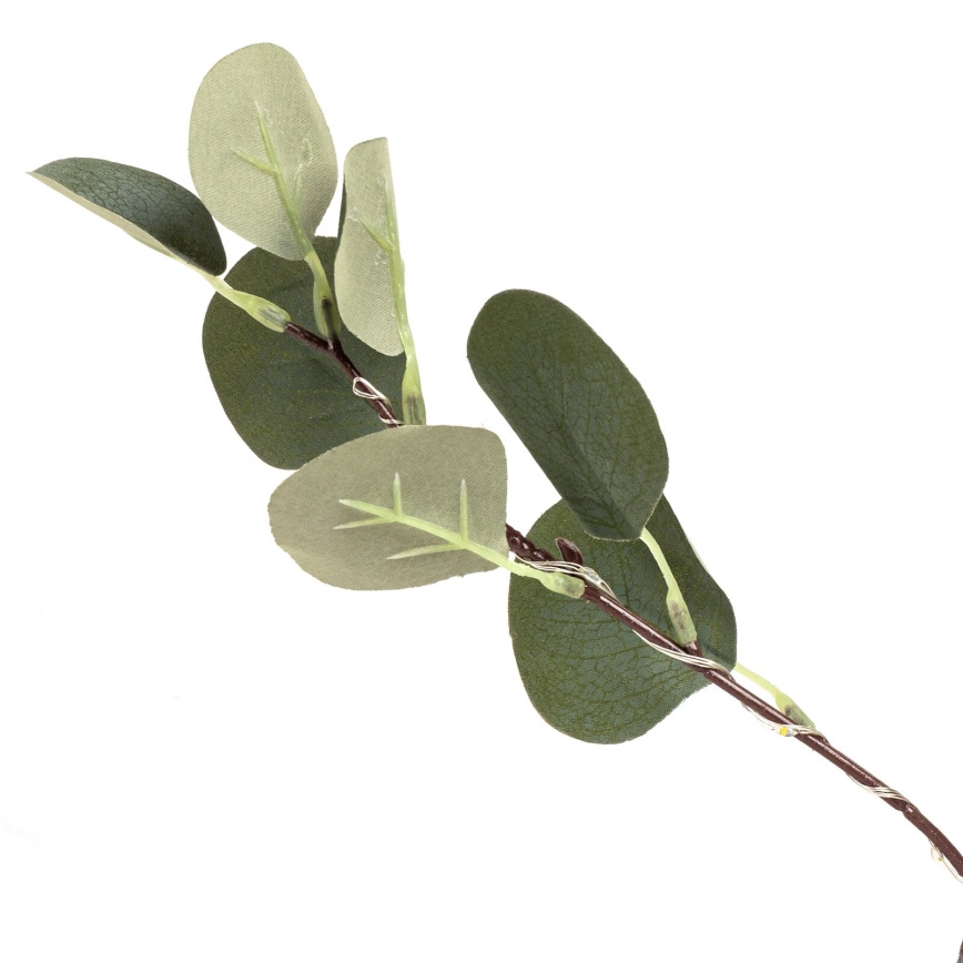 Aigostar - LED aurinkokoriste 285xLED/3,8m IP65 1200 mAh lämmin valkoinen eukalyptus