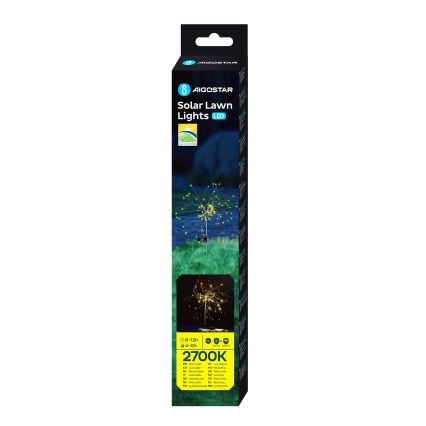 Aigostar - LED aurinkokäyttöinen koristevalaisin LED/0,03W/1,2V 88,5 cm 300 mAh 2700K IP44