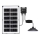 Aigostar - LED-aurinkokruunu LED/35W/12V 3000 mAh 6500K IP65 halkaisija 15 cm + kaukosäädin