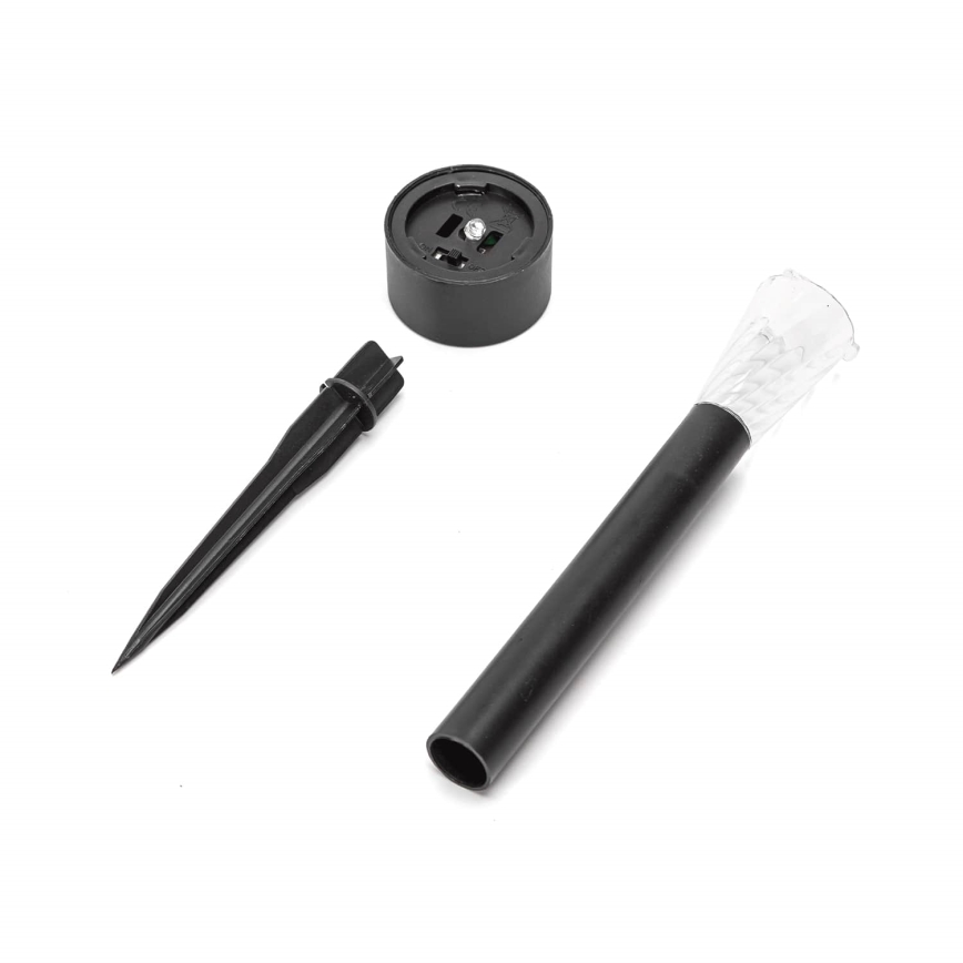 Aigostar - LED aurinkokäyttöinen lamppu LED/0,006W/1,2V 40 mAh 29,5 cm musta 6500K IP44