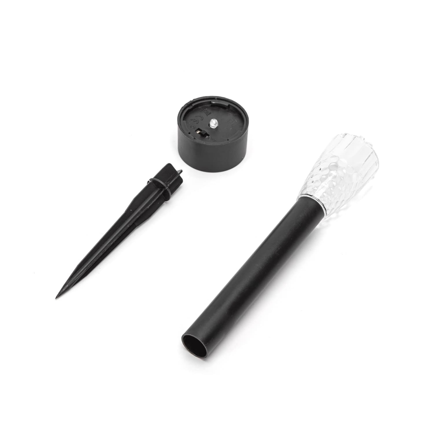 Aigostar - LED aurinkokäyttöinen lamppu LED/0,006W/1,2V 40 mAh 29,7 cm musta 6500K IP44