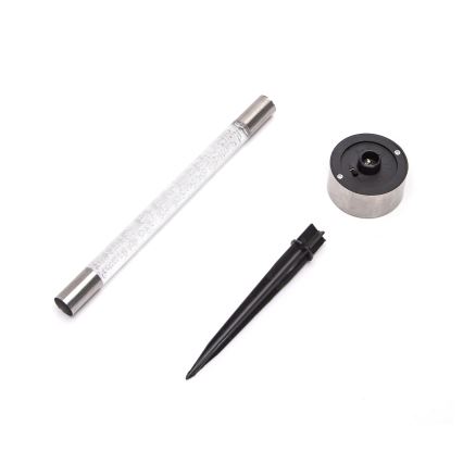 Aigostar - LED aurinkokäyttöinen lamppu LED/0,006W/1,2V 36,7 cm mattakromi 2700K 40 mAh IP44