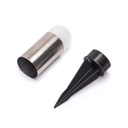 Aigostar - LED aurinkokennovalo LED/0,006W/1,2V 20 cm mattakromi 40 mAh 6500K IP44