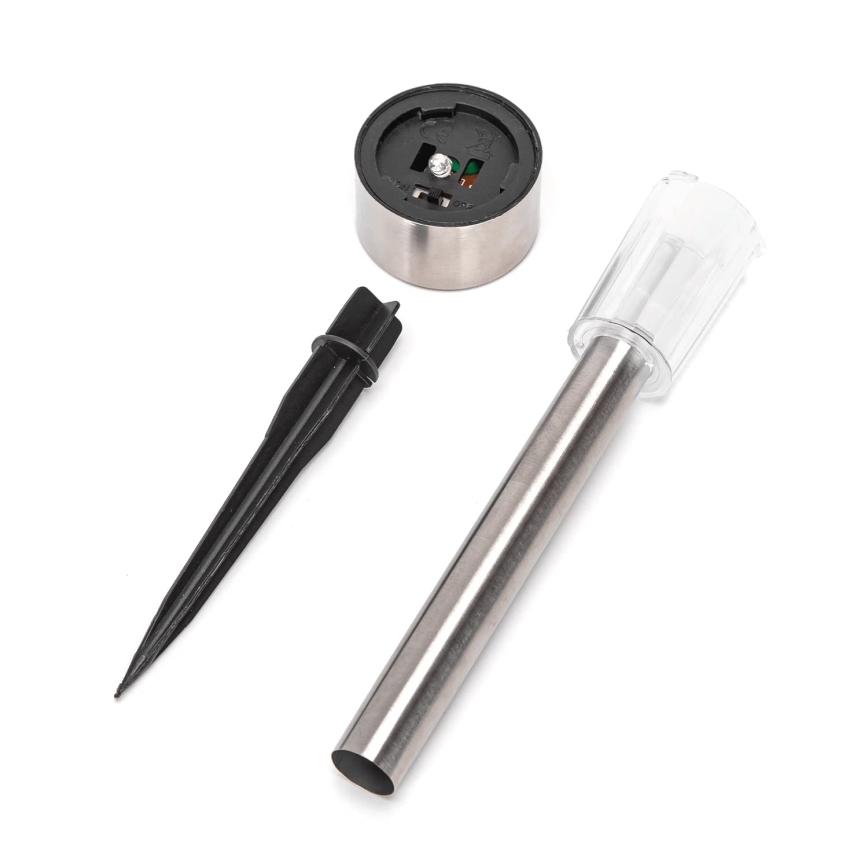 Aigostar - LED aurinkokäyttöinen lamppu LED/0,006W/1,2V 29,5 cm 40 mAh mattakromi 6500K IP44