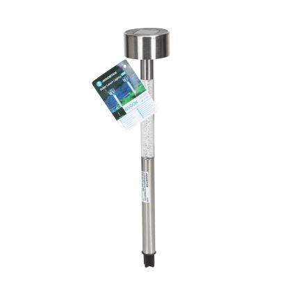 Aigostar - LED-aurinkolamppu LED/0,006W/1,2V 36,7cm mattakromi 6500K IP44