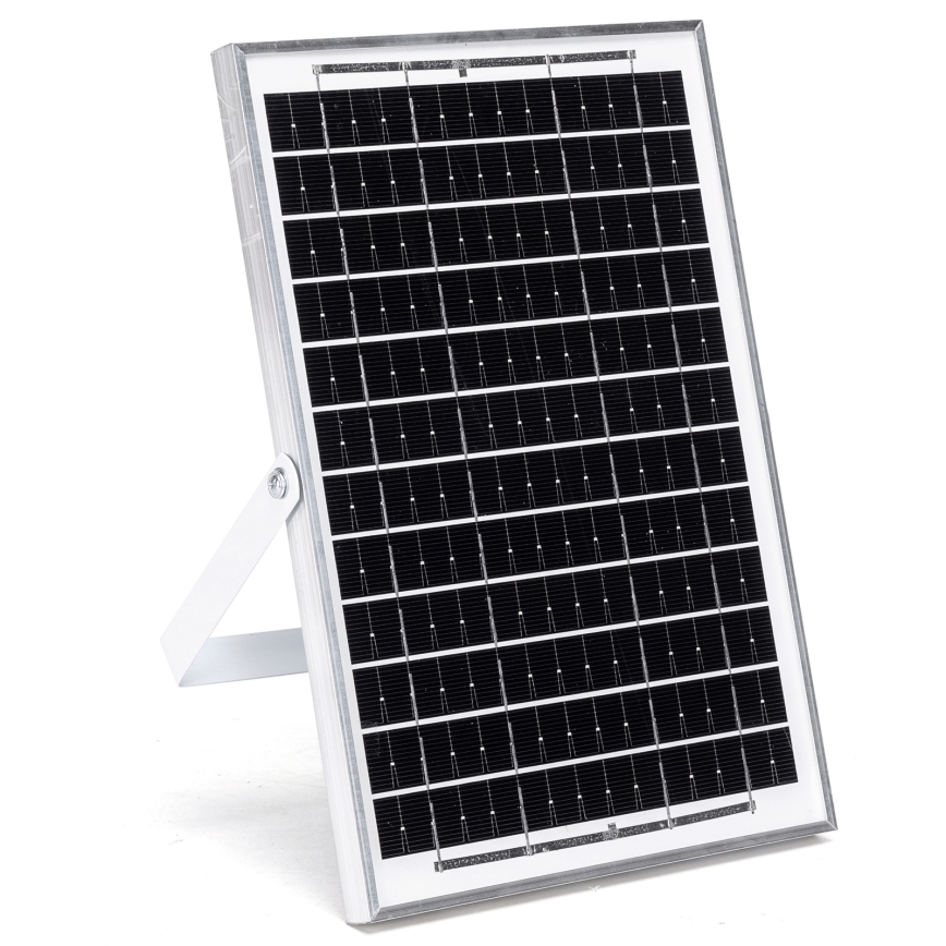 Aigostar - LED-aurinkovalaisin tunnistimella 2xLED/35W/12V 6000 mAh 6500K IP65 halkaisija 10 cm + kaukosäädin