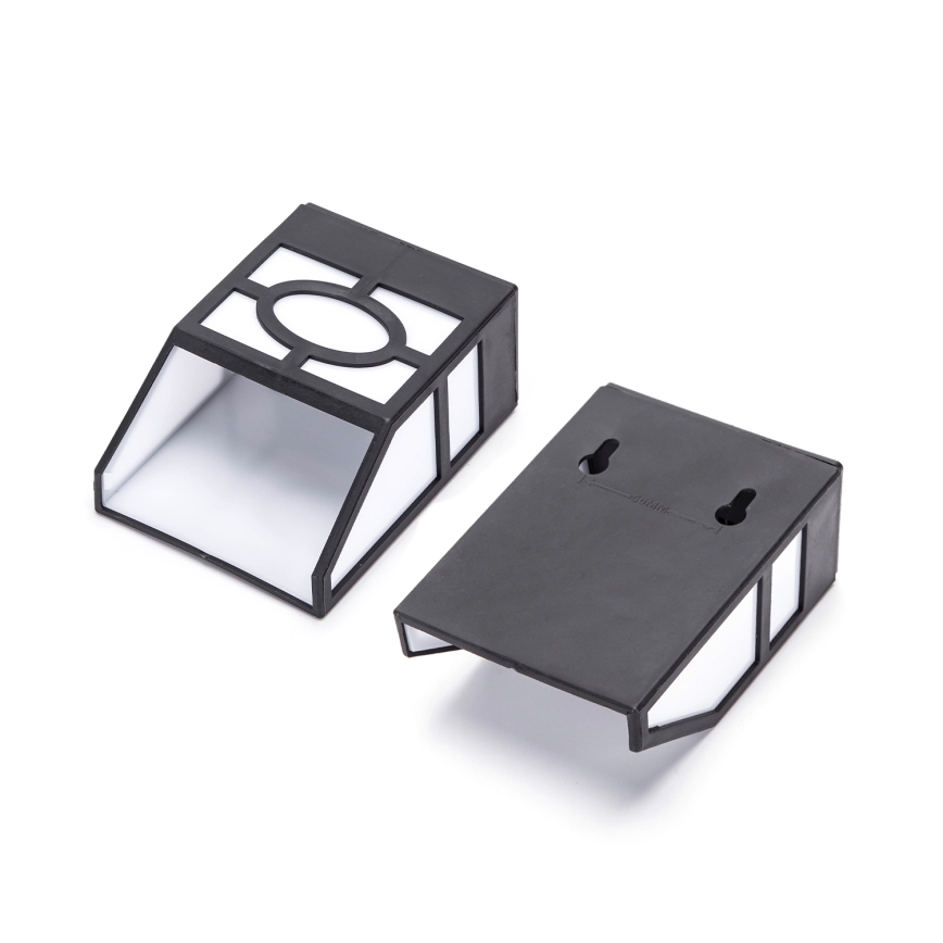 Aigostar - LED aurinkokäyttöinen seinävalaisin LED/0,006W/1,2V 100 mAh 2700K IP44 musta