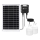 Aigostar - LED-aurinkovalaisin 2xLED/35W/12V 6000 mAh 6500K IP65 halkaisija 10 cm + kaukosäädin