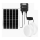 Aigostar - LED-aurinkovalaisin 2xLED/70W/12V 12000 mAh 6500K IP65 halkaisija 20,5 cm + kaukosäädin