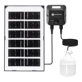 Aigostar - LED-aurinkovalaisin anturilla LED/35W/12V 3000 mAh 6500K IP65 halkaisija 10 cm + kaukosäädin