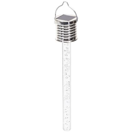 Aigostar - LED aurinkovalaisin LED/0,006W/1,2V kromi 2700K IP44 40 mAh