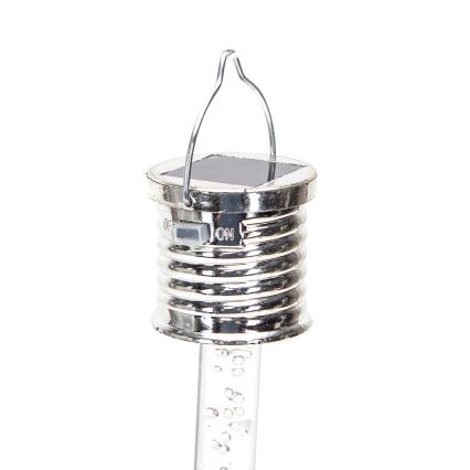 Aigostar - LED aurinkovalaisin LED/0,006W/1,2V kromi 2700K IP44 40 mAh