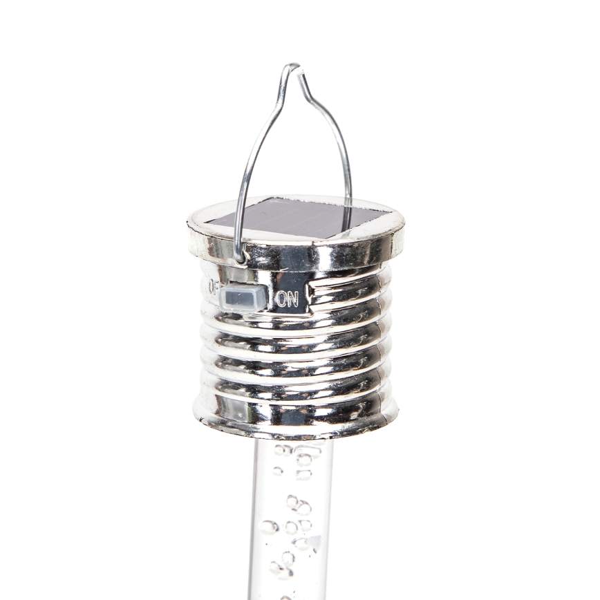 Aigostar - LED aurinkovalaisin LED/0,006W/1,2V kromi 2700K IP44 40 mAh