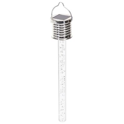 Aigostar - LED aurinkokäyttöinen valaisin LED/0,006W/1,2V kromi 40 mAh 6500K IP44