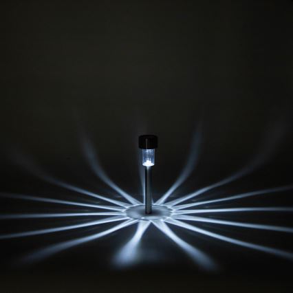 Aigostar - LED aurinkovalaisin LED/2V IP44 40 mAh mattakromi
