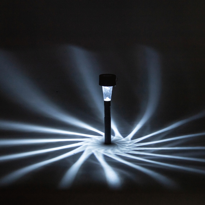 Aigostar - LED aurinkovalaisin LED/2V IP44 40 mAh musta