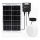 Aigostar - LED-aurinkovalaisin LED/70W/12V 6000 mAh 6500K IP65 halkaisija 20,5 cm + kaukosäädin